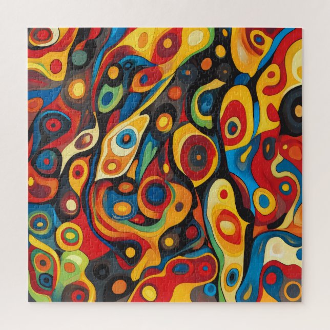 Psychedelic Warm Colours Jigsaw Puzzle (Vertical)