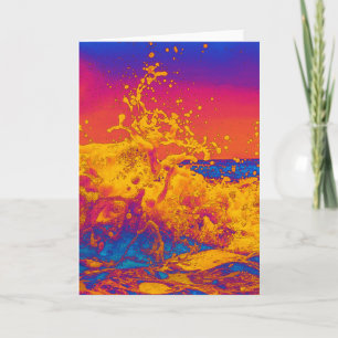 Psychedelic Wave Card