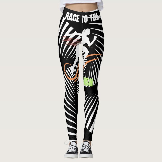 Psychedelic Wave Essence Leggings  (Front)