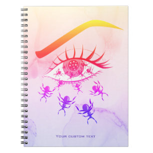 Psychedelic Weird Trippy Hippie Horror Notebook