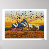 Psychedelic World: Sydney Skyline A1