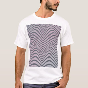 Psychedelic Zebra: Grainy Vintage Stripes. T-Shirt