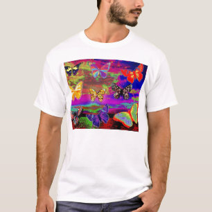 Psychedellic Butterflies-Shirt T-Shirt
