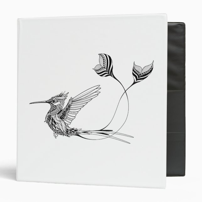 Psychedlic Bird Tattoo Binder (Front/Inside)