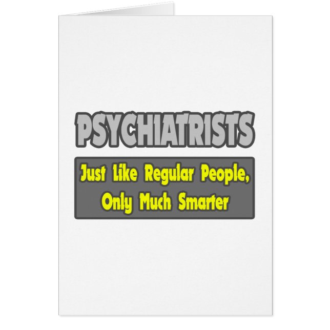 Psychiatres... plus intelligents (Devant)