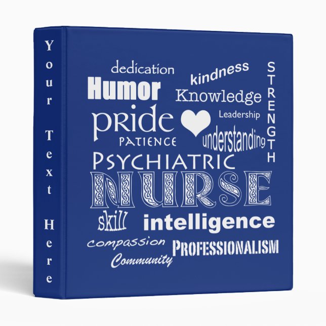 Psychiatric Nurse-Attributes/Blueberry Binder (Front/Spine)