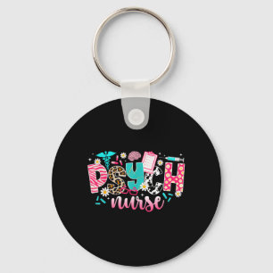 Psychiatric Nurse Leopard Psych Nurse Psychiatric Keychain