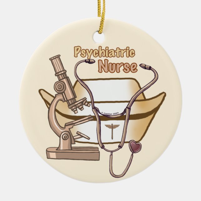 Psychiatric Nurse  Ornament (Front)