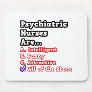 Psychiatric Nurse Quiz...Joke Mouse Pad