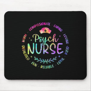 Psychiatric Nurse Rn Mental Health Psych Nurse Tie Mouse Pad