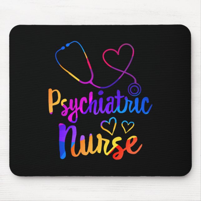Psychiatric Nurse Week RN Mental Health Nursing Sc Mouse Pad (Front)