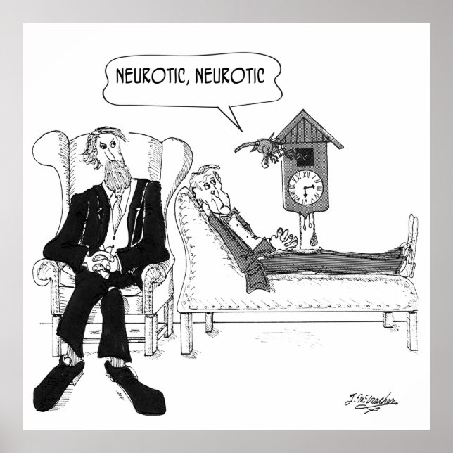 Psychiatrist Cartoon 2199 Poster (Front)