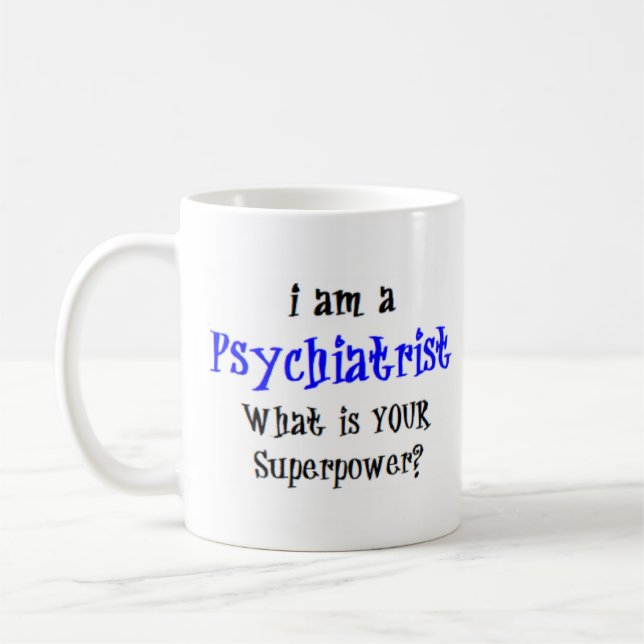 psychiatrist coffee mug (Left)