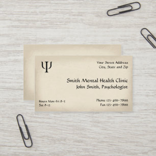 Psychiatrist Mental Health Business Card