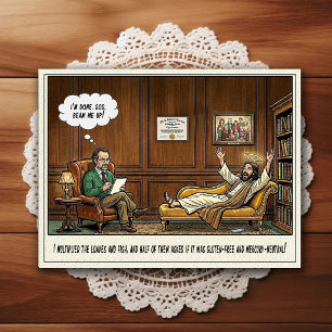 Psychiatrist Office Humour Cartoon Postcard