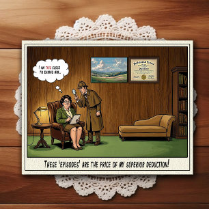Psychiatrist Office Humour Cartoon Postcard