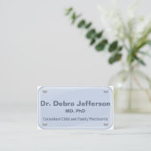 Psychiatrist - Therapist - glass name tag effect (Standing Front)