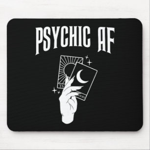 Psychic Af Funny New Age Occult Tarot Clairvoyant Mouse Pad