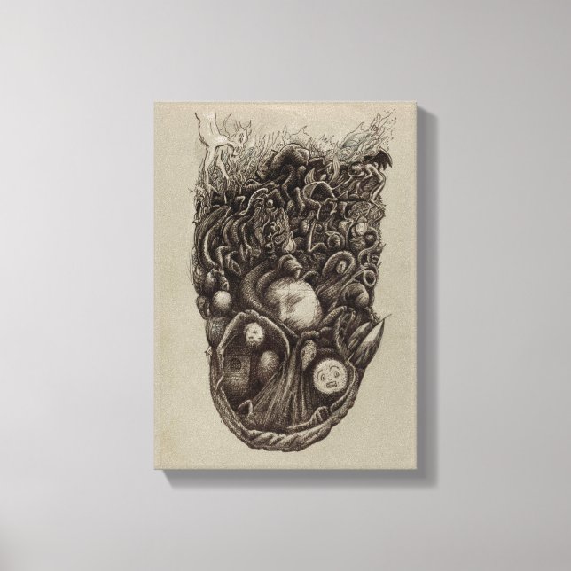 Psychic Assault Canvas Print (Front)