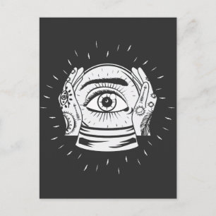 Psychic Crystal Ball Fortune Tellers Postcard
