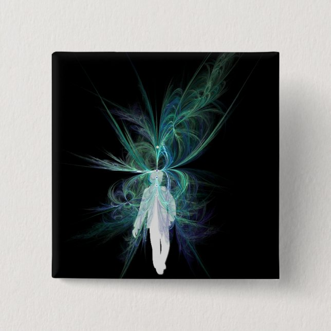 Psychic Energy 2 Inch Square Button (Front)