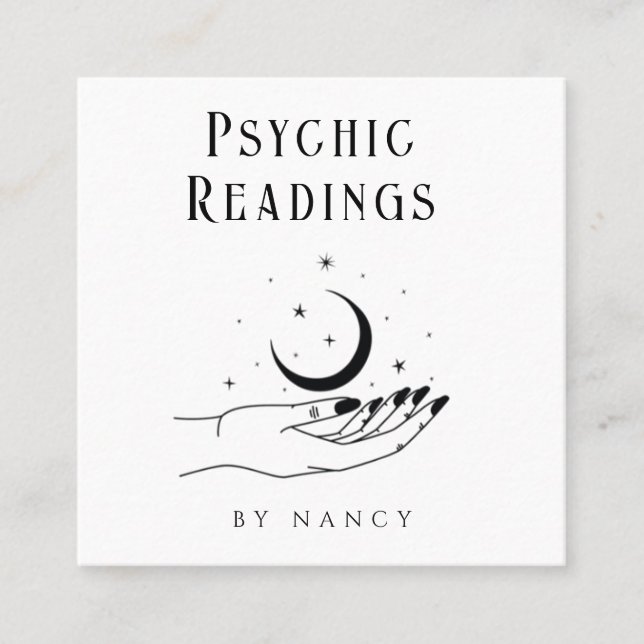 Psychic Medium Palm Reading Business Card (Front)