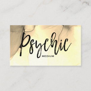 *~* Psychic Medium Reader Metaphysical Watercolor Business Card