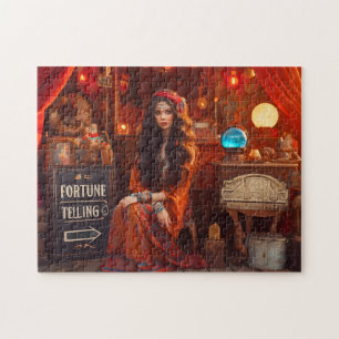 Psychic Mystic's Enchanted Evening Bohemian Decor Jigsaw Puzzle