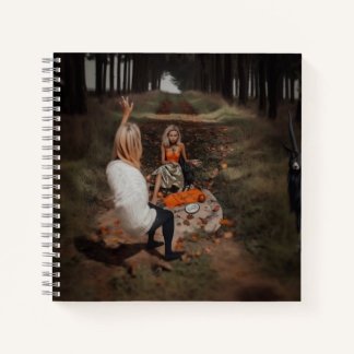 Psychic Reader Medium Witchy Dark Occult AI Art Notebook