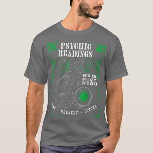 Psychic Readings Cat Fortune Teller Spiritual Read T-Shirt