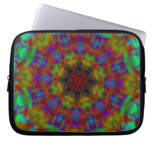 Psychic signs Mandala pattern laptop sleeve