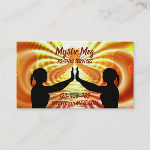 Psychic, tarot, fortune teller new age services business card