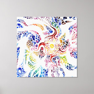 Psychic vs spirit canvas print