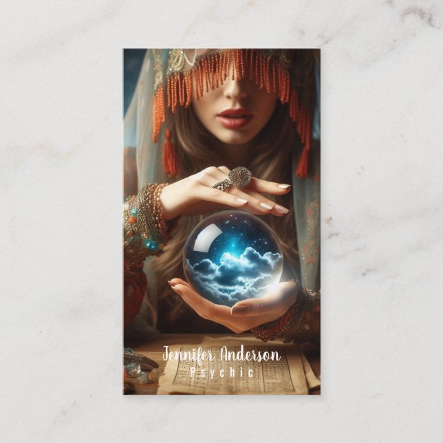 Psychique Moyen Carte de visite (Devant)