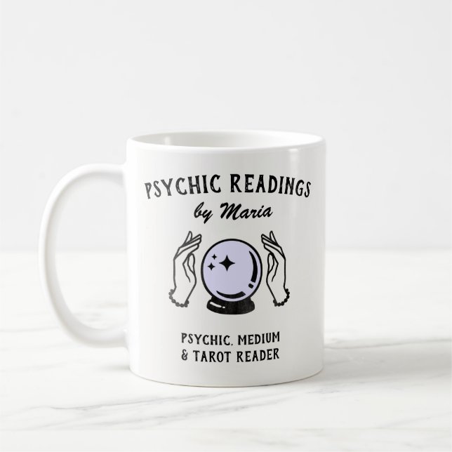 Psychique Moyen Crystal Ball Coffee Mug (Gauche)