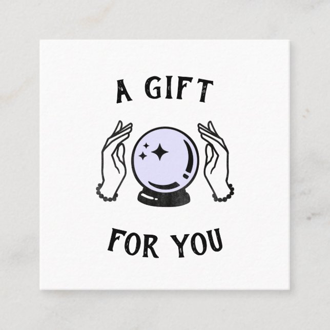 Psychique Moyenne Lecture Certificat Cadeau (Devant)