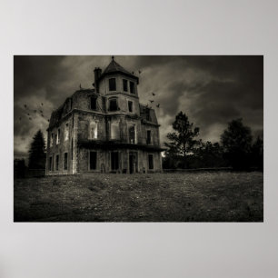 Psycho Bates house Poster