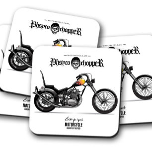 Psycho Chopper Coaster   Motorcycle Coaster Set