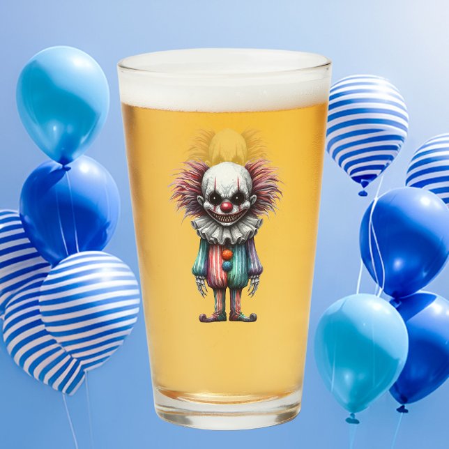 Psycho Clown  Glass (Party hard and scary!)