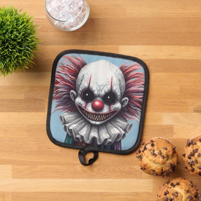 Psycho Clown  Pot Holder (Top Down)