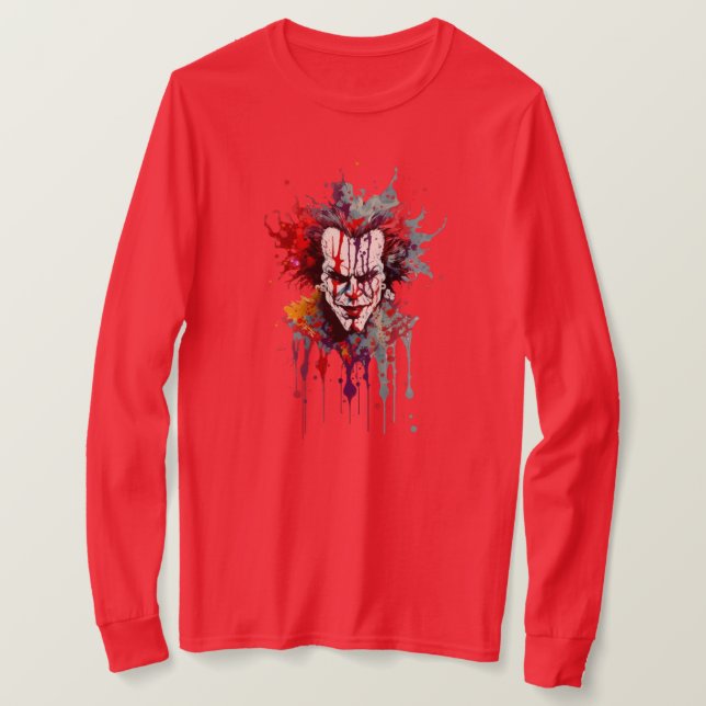 Psycho Clown Splash Art T-Shirt – Bold (Design Front)