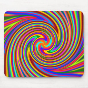 Psycho Colour Swirl Mousepad
