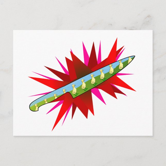 Psycho Duck Postcard (Front)