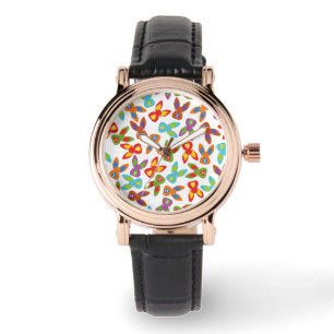 Psycho Easter Pattern colourful Watch