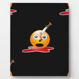 psycho emoji plaque