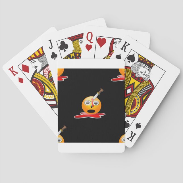 psycho emoji playing cards (Back)