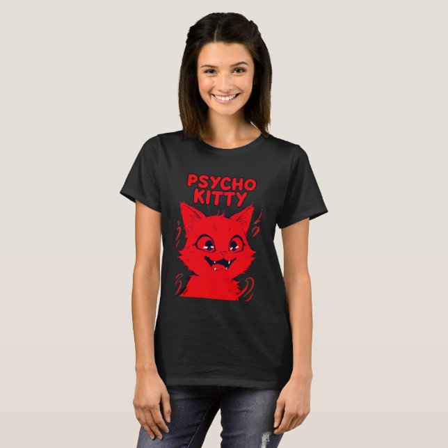 PSYCHO KITTY T-Shirt (Front Full)