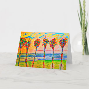 "Psycho Palms" Greeting Card