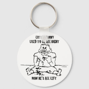 Psycho Puppet Kid Isn't All Right Keychain