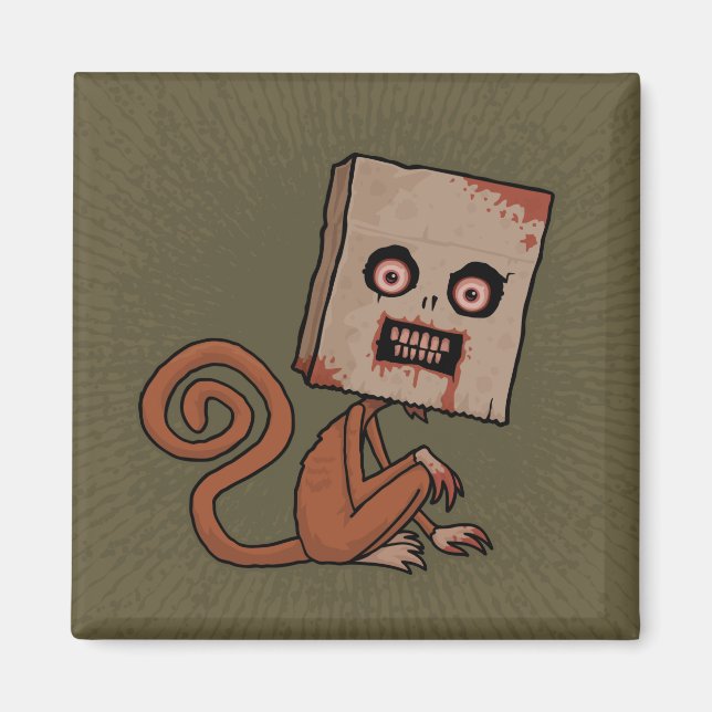 Psycho Sack Monkey Magnet (Front)